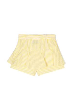 shorts in cotone giallo ERMANNO SCERVINO KIDS | SFGO009CCR005D192